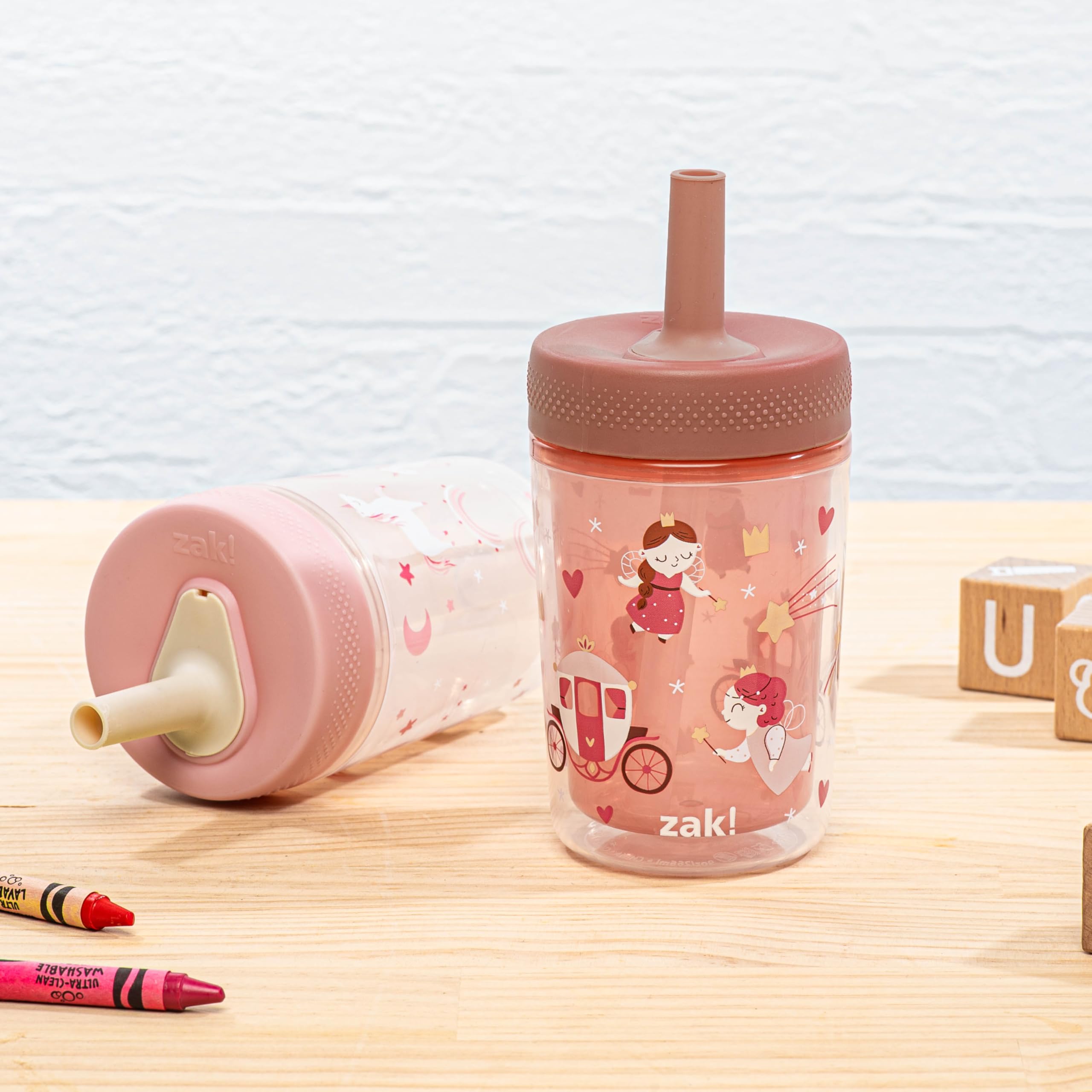 Amazon.com: Zak Designs Capri Toddler Tumblers For Travel or At